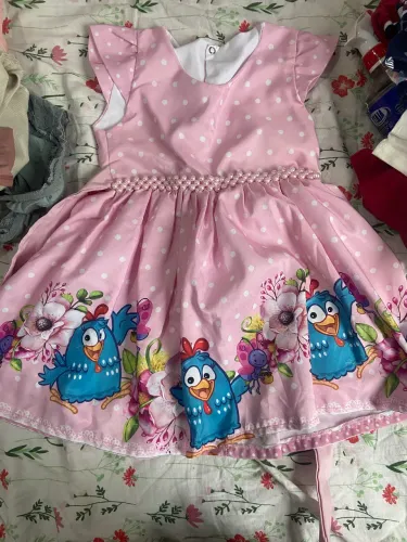 Vestido infantil galinha pintadinha