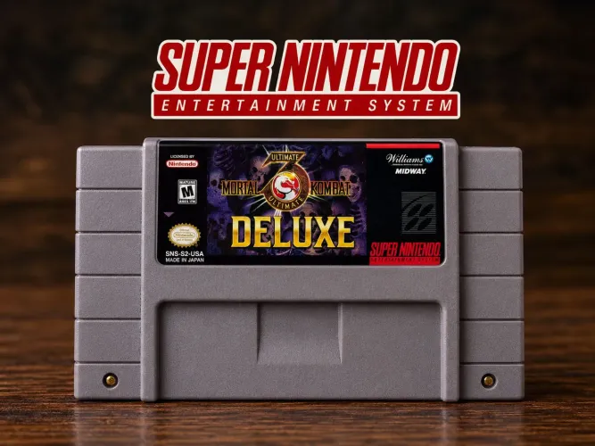 Jogo mortal Kombat ultimate Deluxe super Nintendo snes repro.