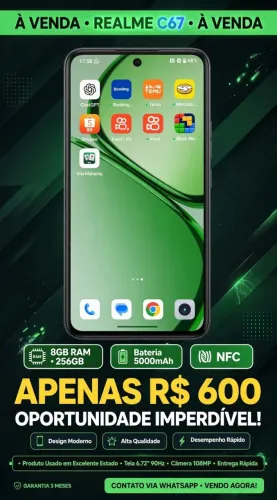 Vendo Realme C67 8 ram e 256 de memória interna