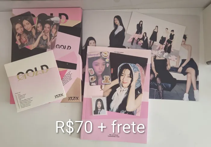 ÁLBUM ITZY GOLD PINK - música k-pop