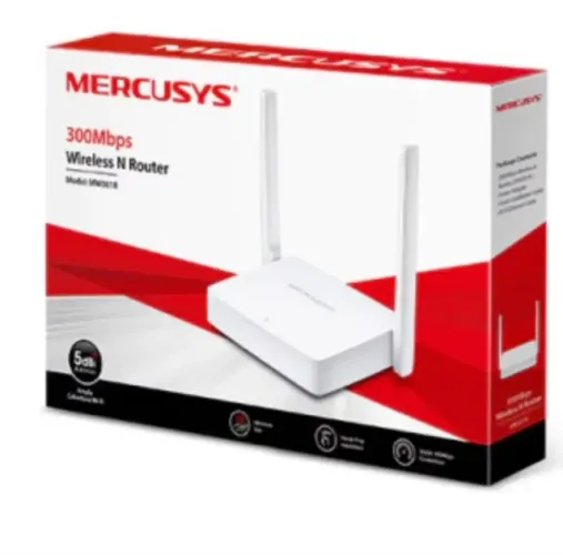 Roteador Mw301r Wireless Mercusys N 300mbps Branco Lacrado! (99995.9905 zap)