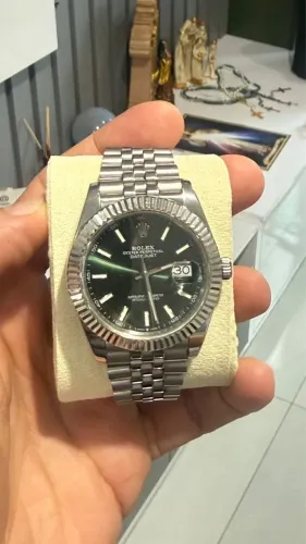 Relogio Rolex Eta suíço com caixa, detalhe na descrição