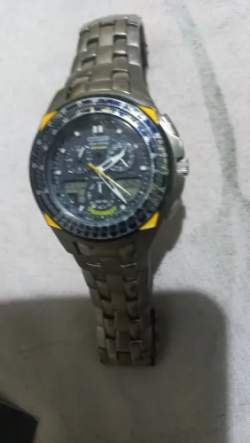 Relógio Citzen skyhawk blue angels muito novo