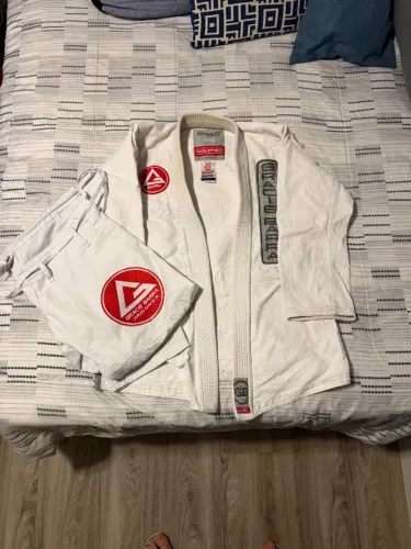 Kimono Gracie Barra GB1 V2 - A1 Branco - Jiu Jitsu