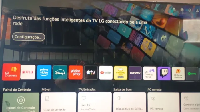 TV 55 polegadas semi nova
