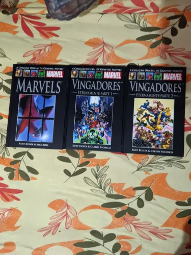 Coleção Marvel Graphic Novels Capa Dura 3 Livros