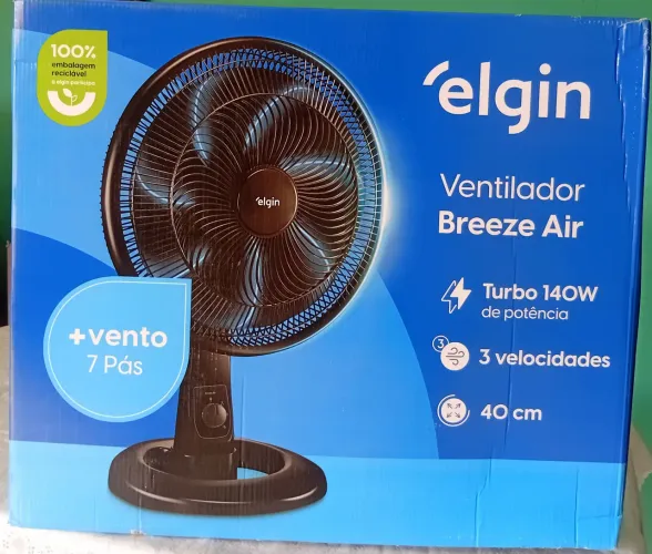 Ventilador Elgin 40 cm Grande, Novo na caixa 