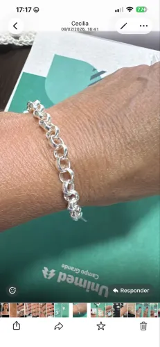 Pulseira portuguesa de prata 