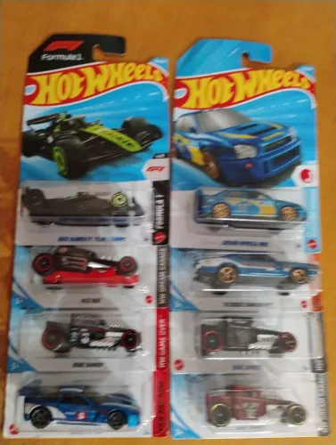 Lote com 8 carrinhos hot Wheels