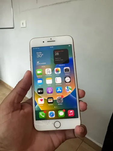 iPhone 8 Plus 64GB Dourado - Funcionando Tudo/Usado no dia a dia