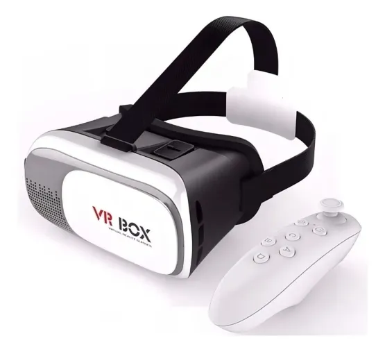 Óculos Realidade Virtual VR Box 2.0 3D c/ Controle Bluetooth