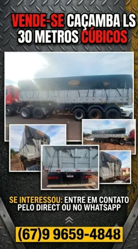 Vende-se Caçamba LS 30 metros cúbicos