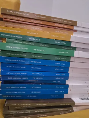 Livros poliedro vestibular 