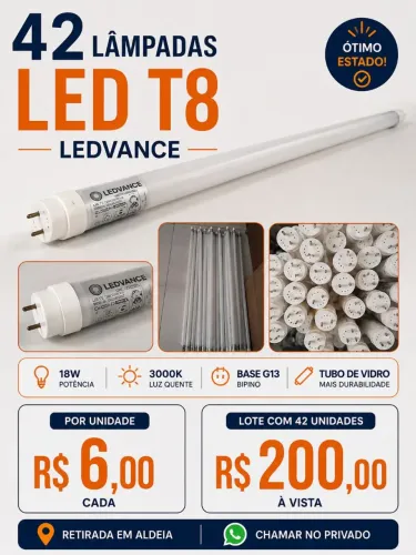 Lâmpadas em led TV8