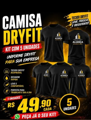 Kit camisas uniforme 