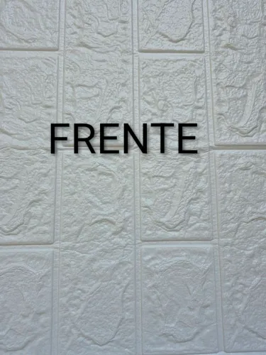 Kit 20 Placas 3D Autocolante Tijolinho Branco Decoração 77X70cm Decoração