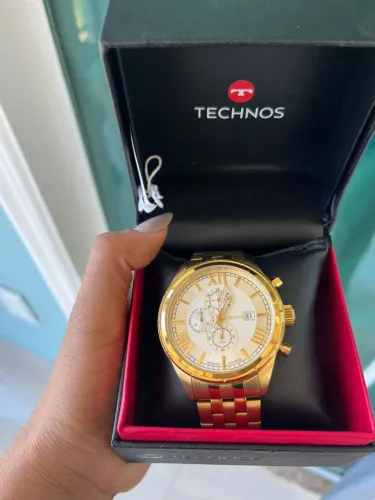 Relógio Technos Dourado - Novo - Com Nota Fiscal! - Na Caixa