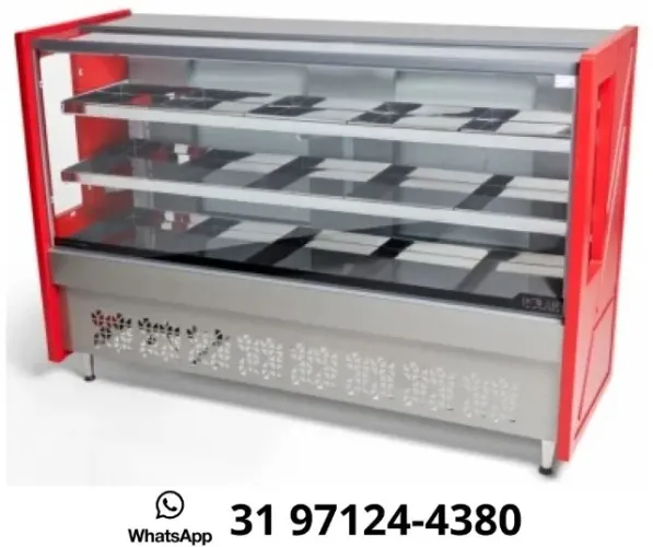 Balcão de Açougue Avícola 1,75M Vermelho Polar