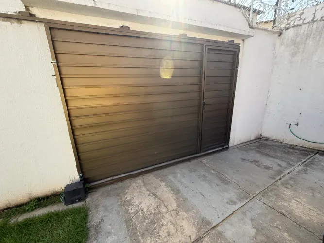 Portão de alumínio bronze 
