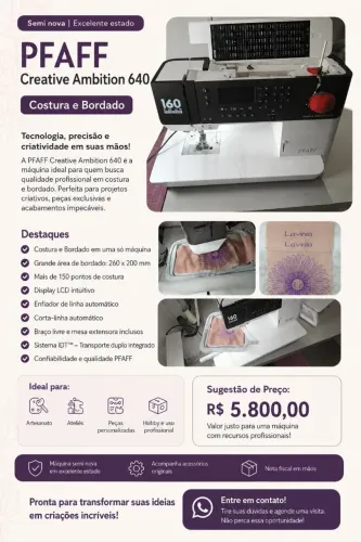 Vendo Maquina de costura/bordado