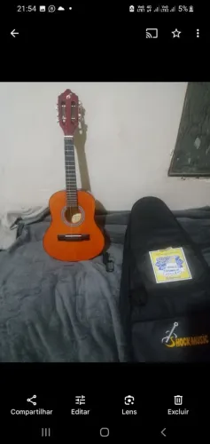 Vendo cavaquinho completo capa paleta afinador cordas novo