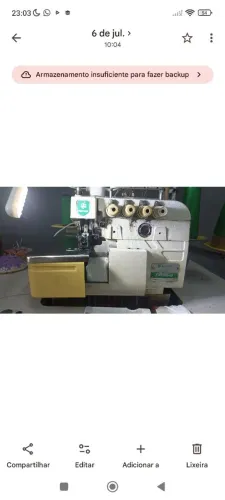 Máquina de costura interlock