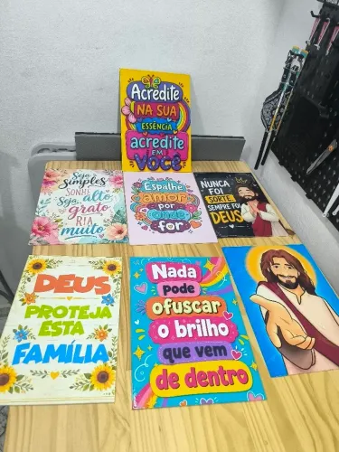 Lindas placas Decorativas 20x30 cm para vc decorar sua casa