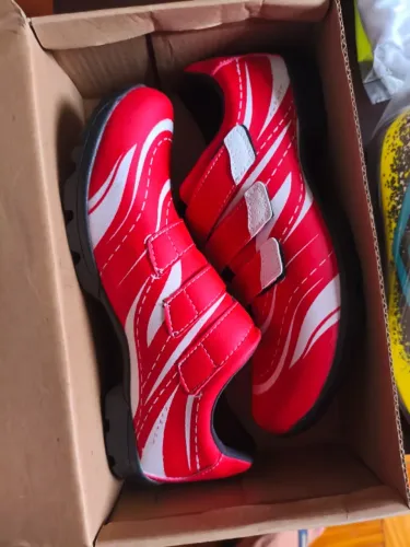Sapatilha Unissex Ecológico Mountain Bike Mtb NewFox vermelha tamanho 42 - Nunca usada