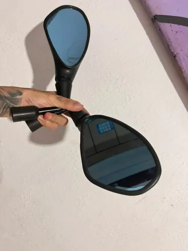 Retrovisor rebaixadado anti-reflexo,gira 360° graus 