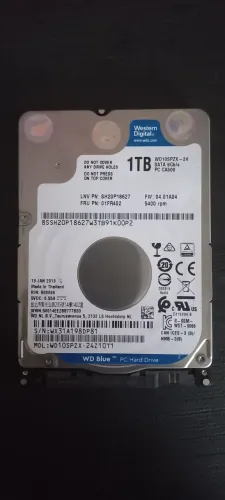 HD 1TB (Terabyte) Notebook