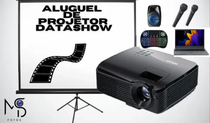 Aluguel de Projetor +Tela + Som 