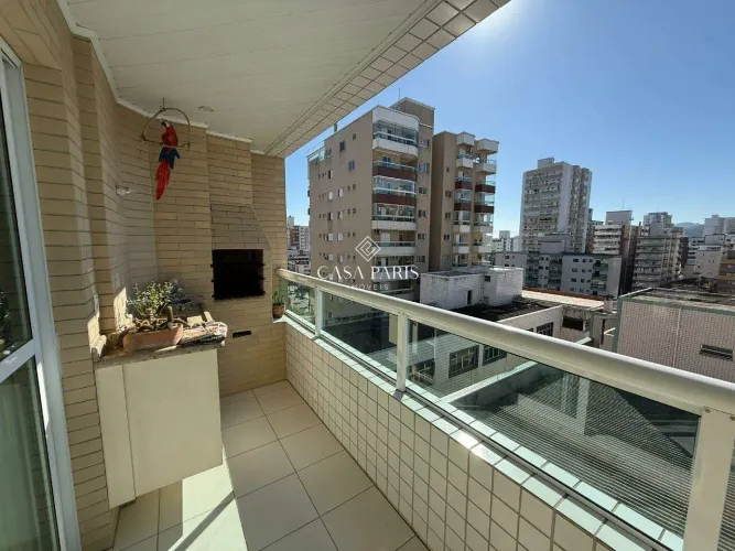 Apartamento à venda na Guilhermina, Praia Grande | 91m² | Financiamento aceito