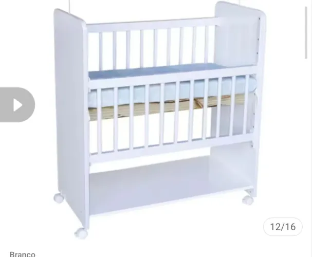 Mini berço nunca usado, tá 300 no site