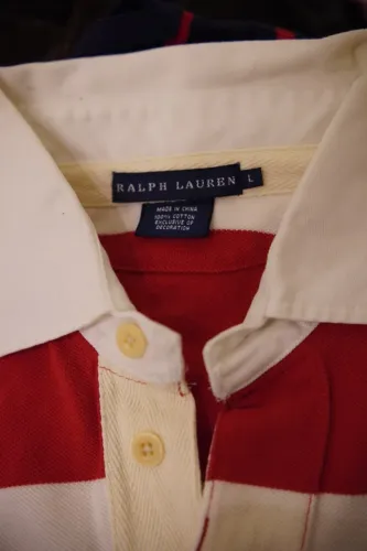 polo vermelho da ralph lauren tamanho L feminino