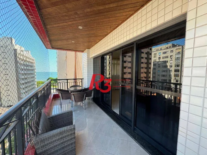 Apartamento com 4 dormitórios à venda, 190 m² por R$ 1.799.999,00 - Aparecida - Santos/SP