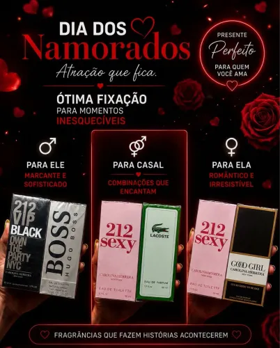 Perfumes ótima fixação