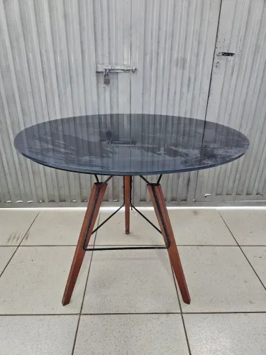Mesa de Vidro Redonda