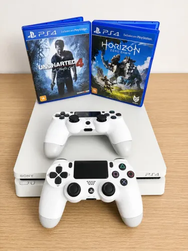 PlayStation 4 Slim 1 Tera Branco (Raridade)