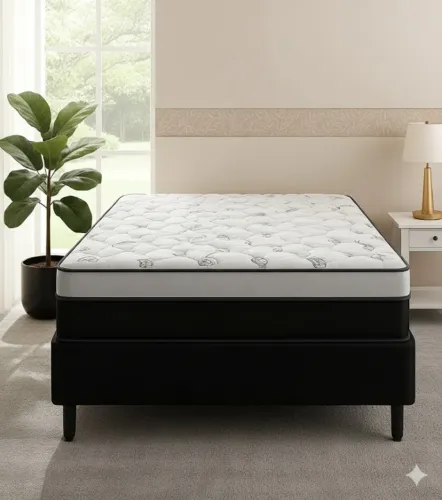 Base com colchão casal prime molas ensacadas 