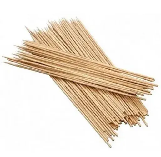 Espeto palito Bambu para Churrasco e Petiscos 25cm Pacote 1.000 unid