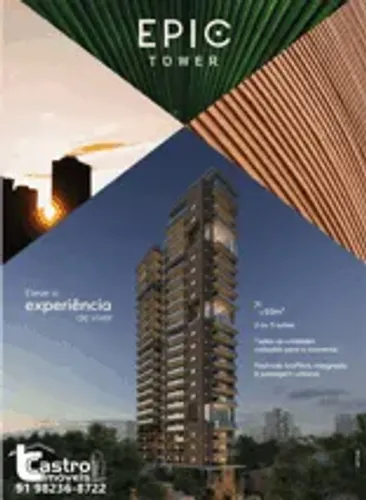 Condomínio EPIC TOWER. 2 ou 3/4. 1 ou 2 vagas. G.C053