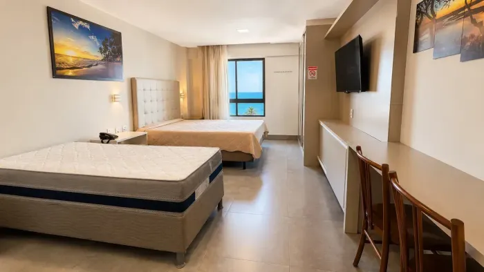 FLAT MOBILIADO COM VISTA PARA O MAR | ILUSION RESIDENCE | PONTA NEGRA