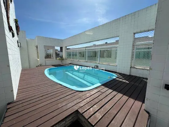 Lopes Enjoy Vende Espetacular Cobertura Linear, 3 suítes, prédio baixo, Infraestrutura com