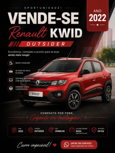 Renault Kwid Outsider 1.0 Flex 12V 5P Mec. 2022