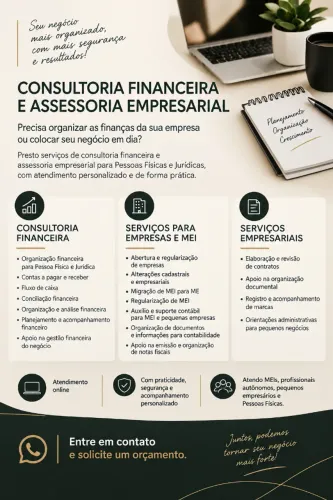 Consultoria Financeira e Assessoria Empresarial | MEI e Empresas
