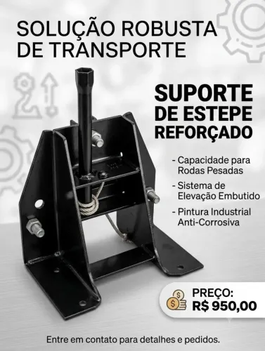 suporte de estepe original para caminhões Volkswagen Constellation com rodas de 10 furos.