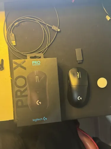 Mouse G Pro x Superlight com feets tiger Ice v2