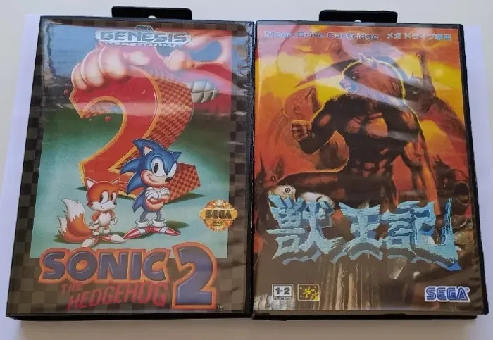 KIT 2 Jogos Mega Drive Sonic The Hedgehog 2 + Jogo Altered Beast