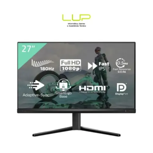 (LOJA FÍSICA) Monitor Gamer Philips Evnia 27" 180hz 0,5ms Fast Ips