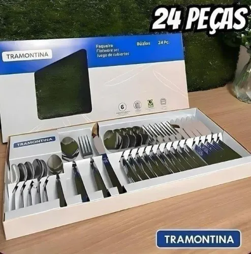 Jogo de Talheres 24 peças Tramontina